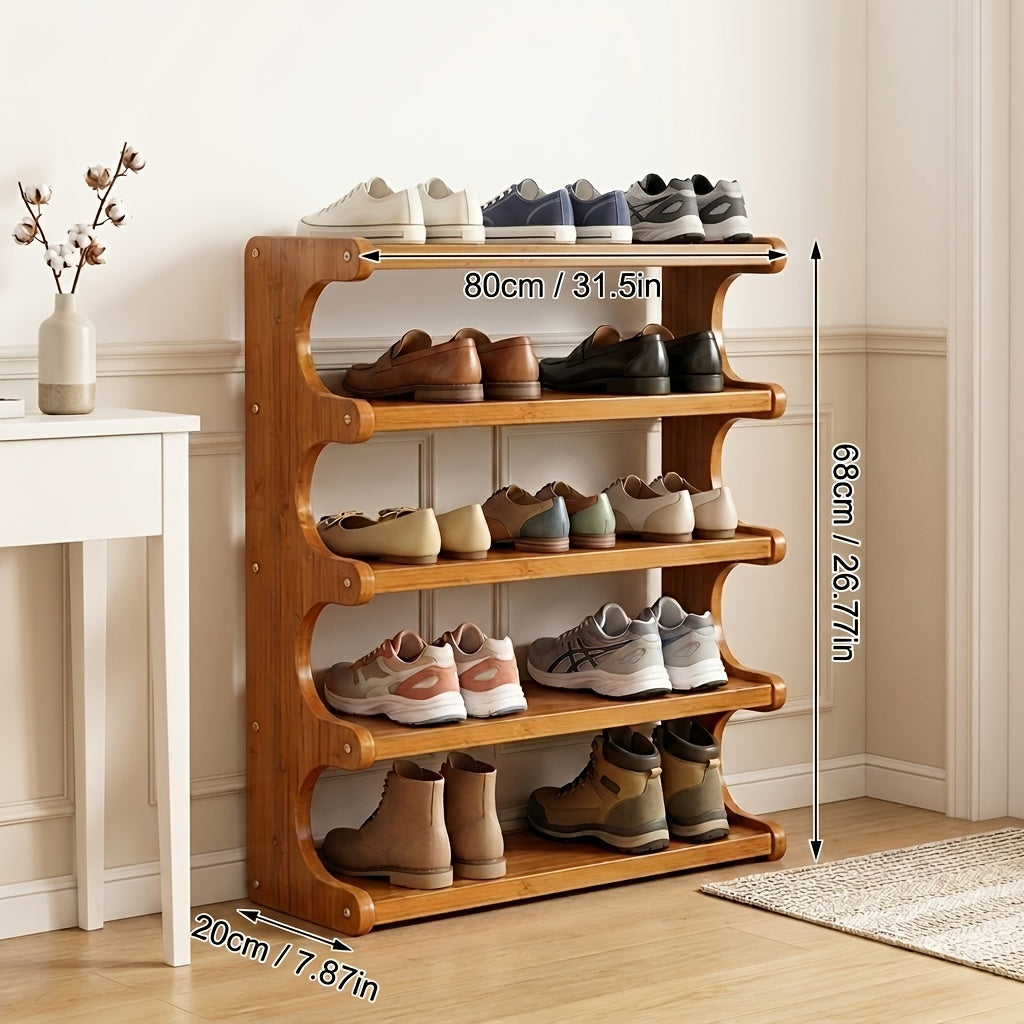 bamboo shoe rack space saving   shoe rack