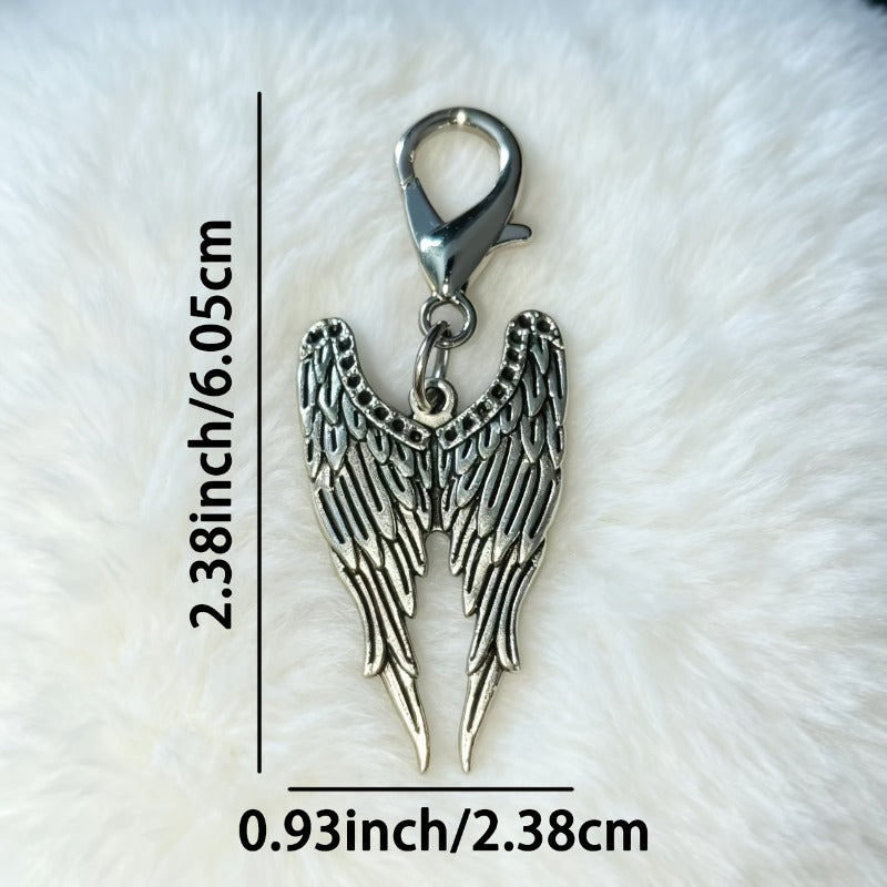 1pc stylish wing shaped keychains great bag additions