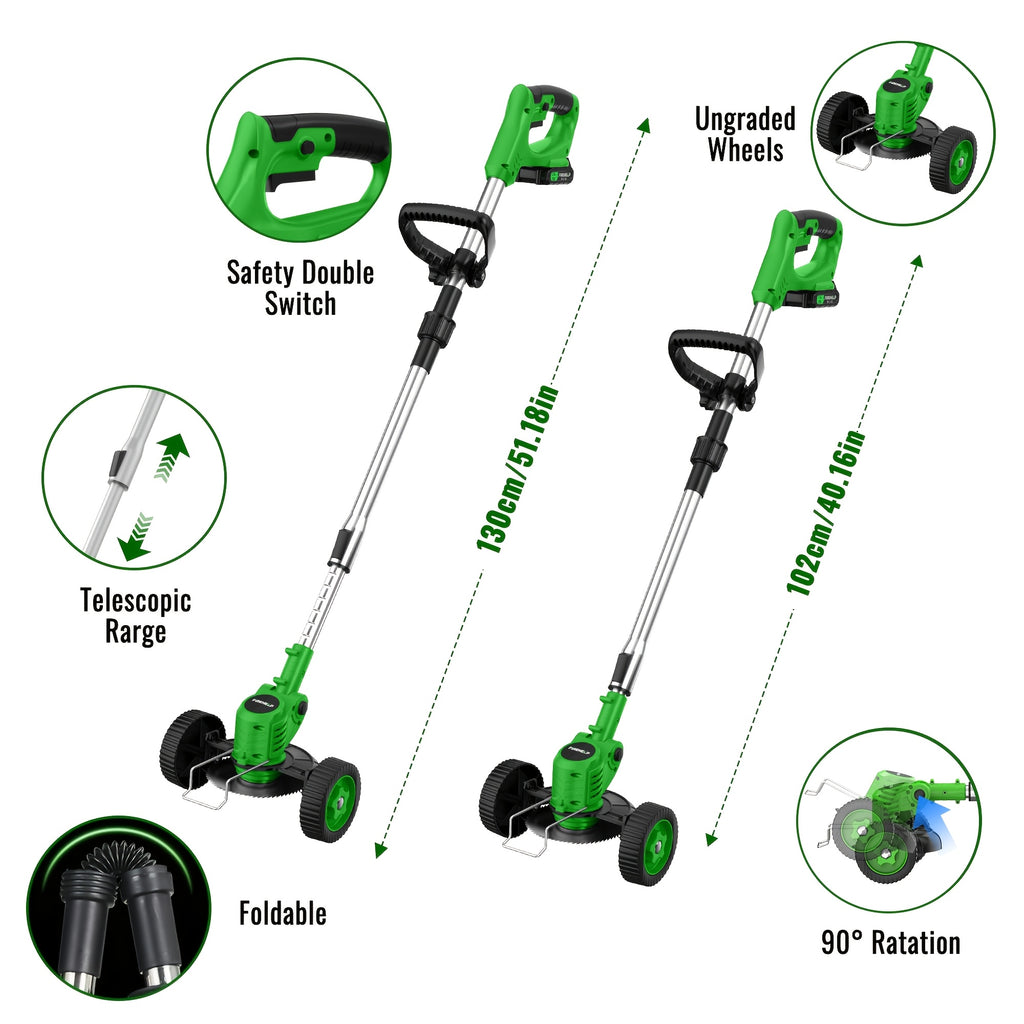 3in1 cordless lawn trimmer multi functional electric trimmer