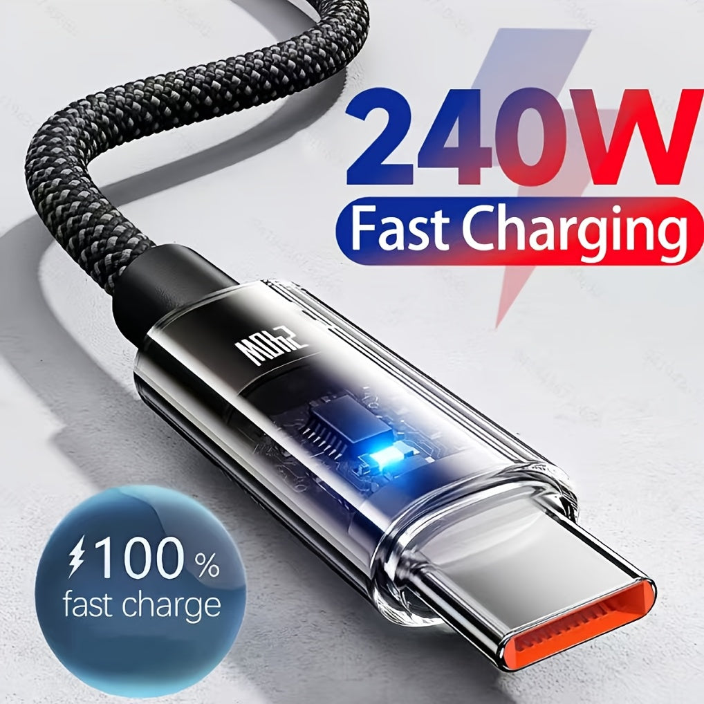240w nylon usb type c super fast charging cable samsung
