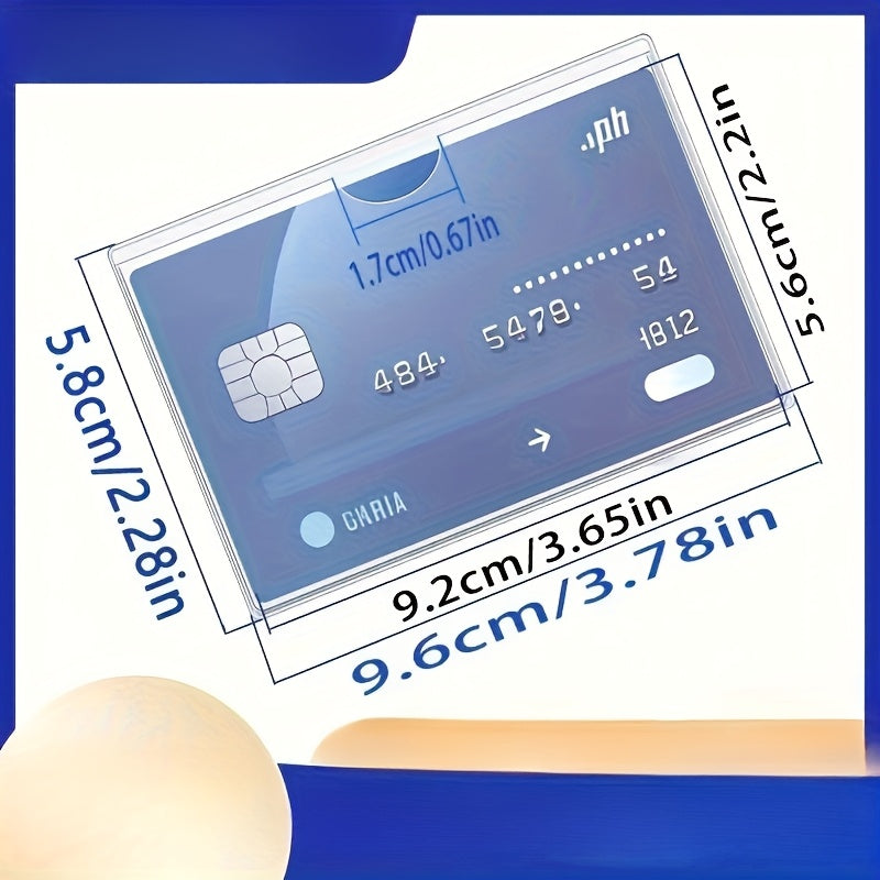 11 transparent durable pvc card protectors suitable
