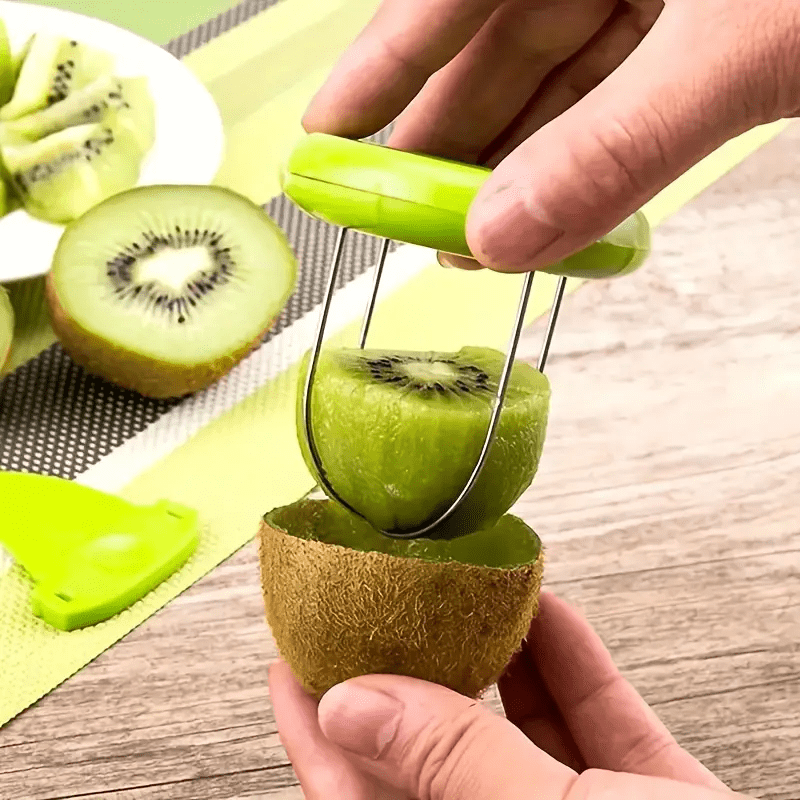 1pc   kiwi fruit slicer manual cutter peeler abs
