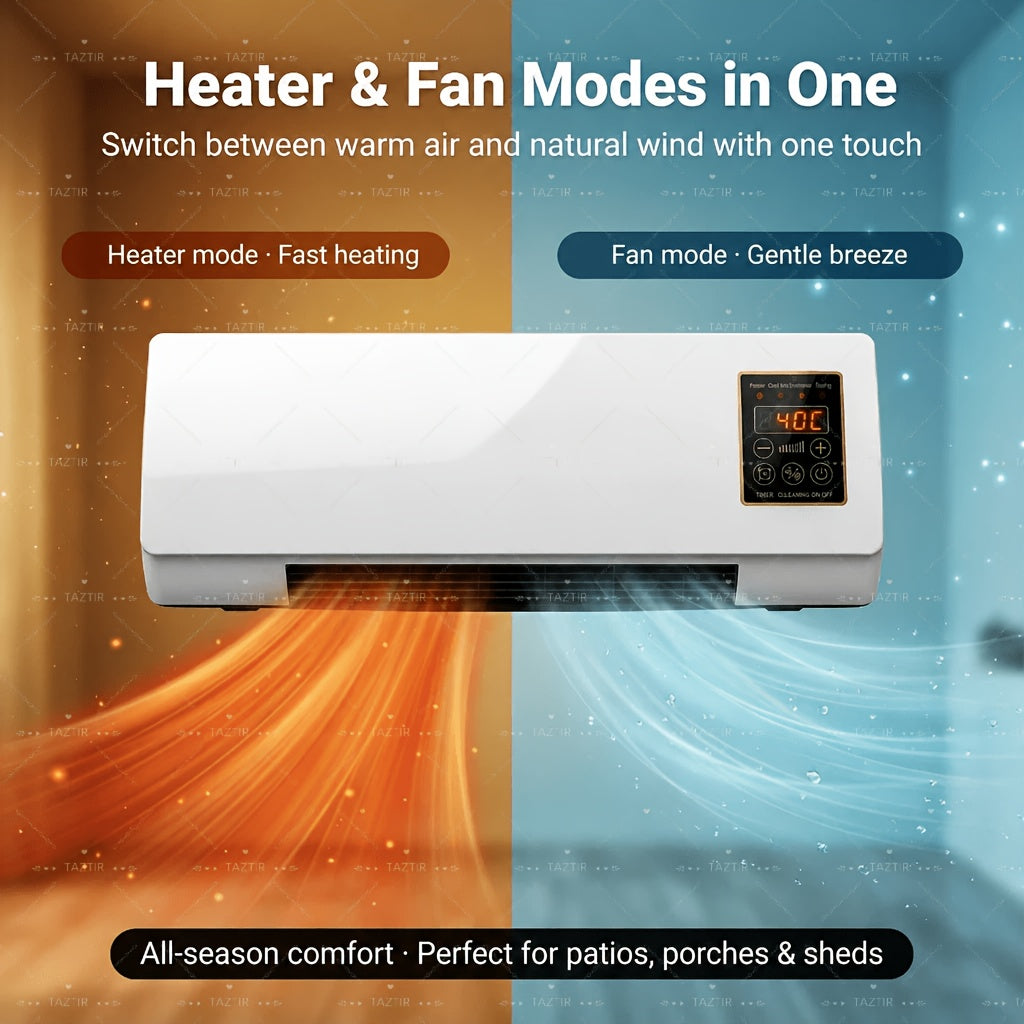 1200w wall mounted heater     winter summer