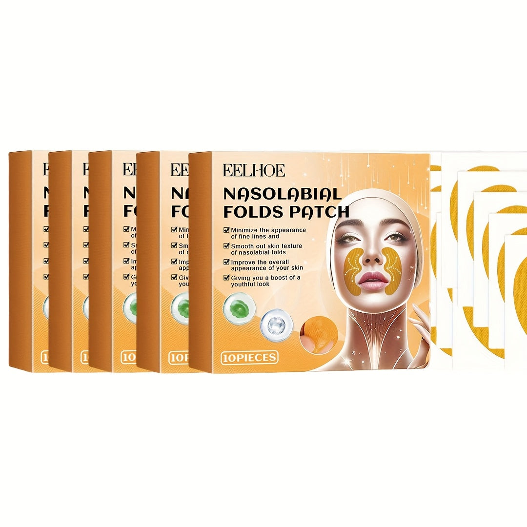50pcs patches designed reduce nasolabial fold wrinkles a