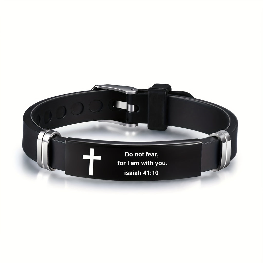 304 304 stainless steel bible bangle bangle bracelet