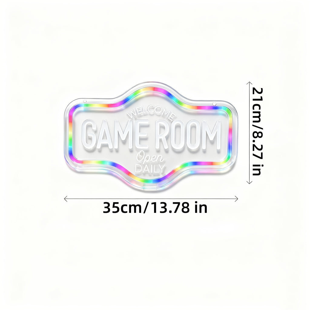 ow led neon sign game room wall decor designed gaming