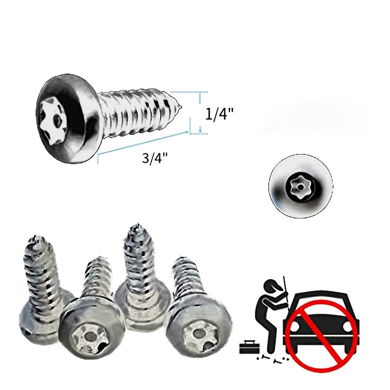 stainless steel screws suitable license plate frames