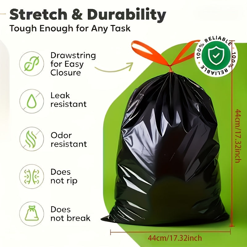 thickened leak proof odor proof drawstring garbage bags tear