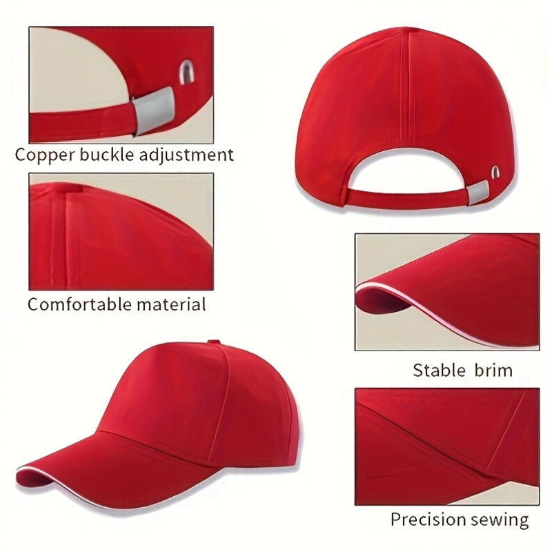25pcs customizable     baseball caps adjustable