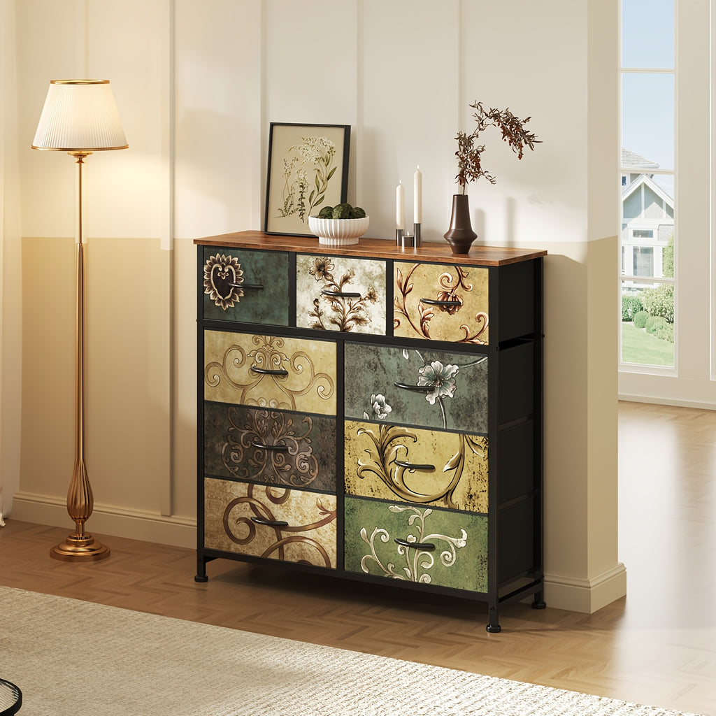 medieval style storage cabinet vintage floral texture sturdy