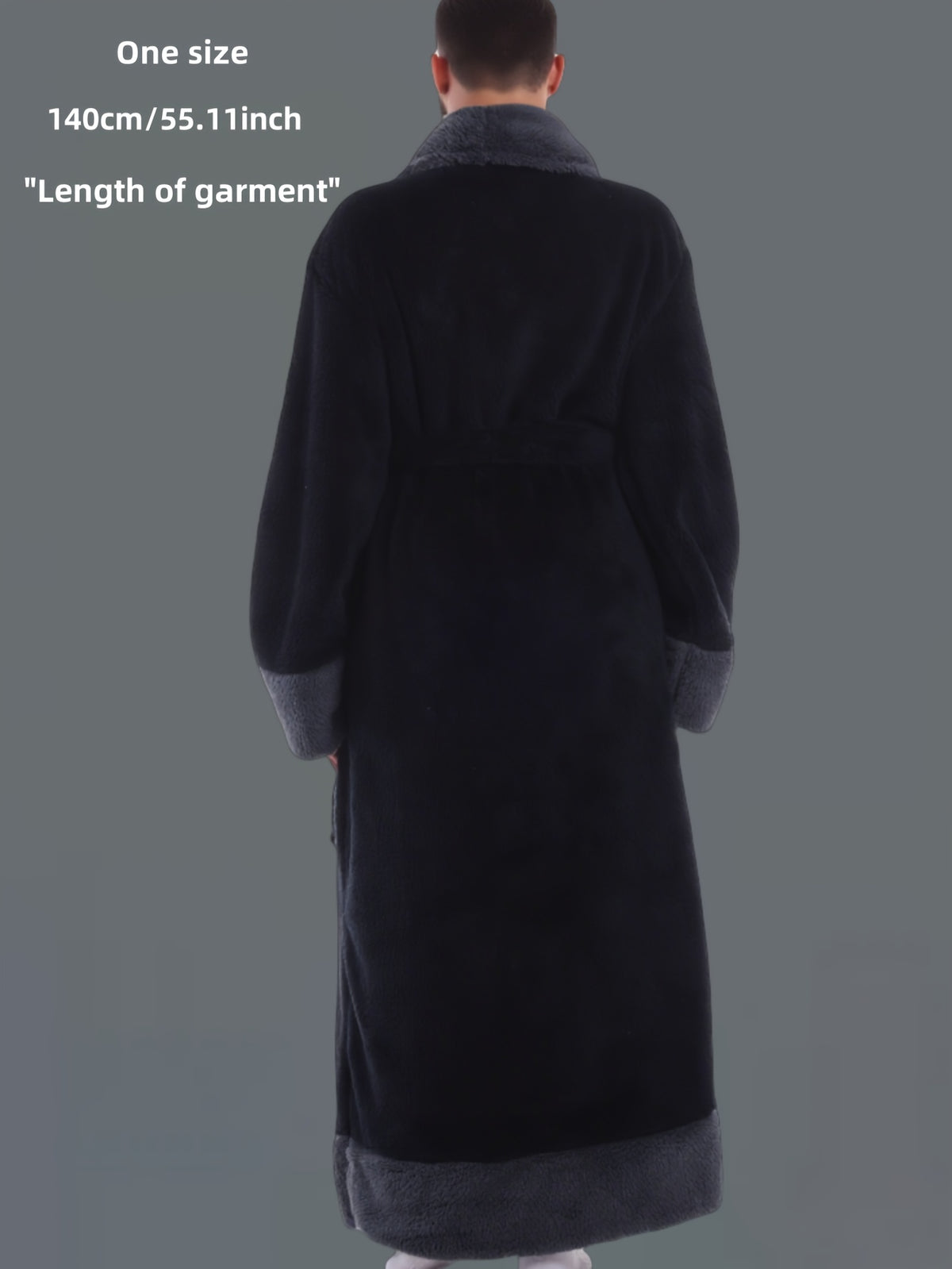2025 winter plush collection mens warm robe bathrobe autumn