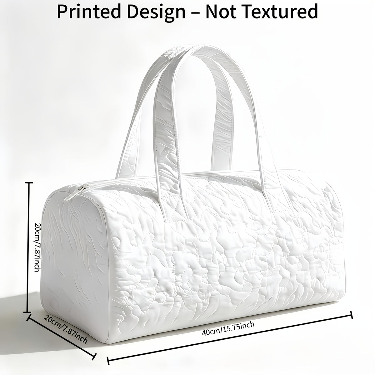 printed design not textured queen size tote bag featuring
