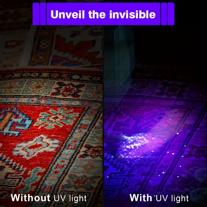 1pc 395nm uv black light flashlight leak detection pet urine