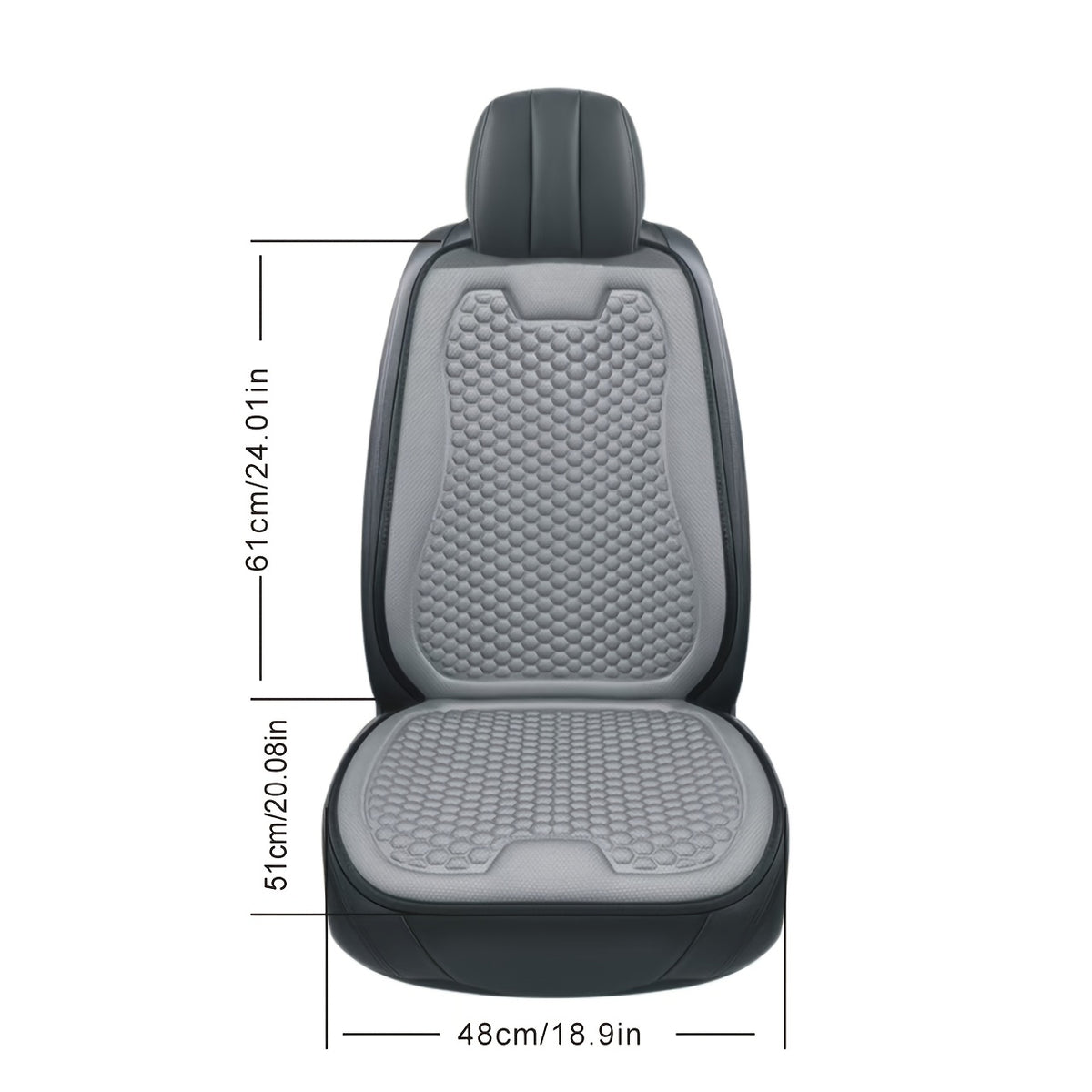 1pc universal season car seat cushion black cooling sedan