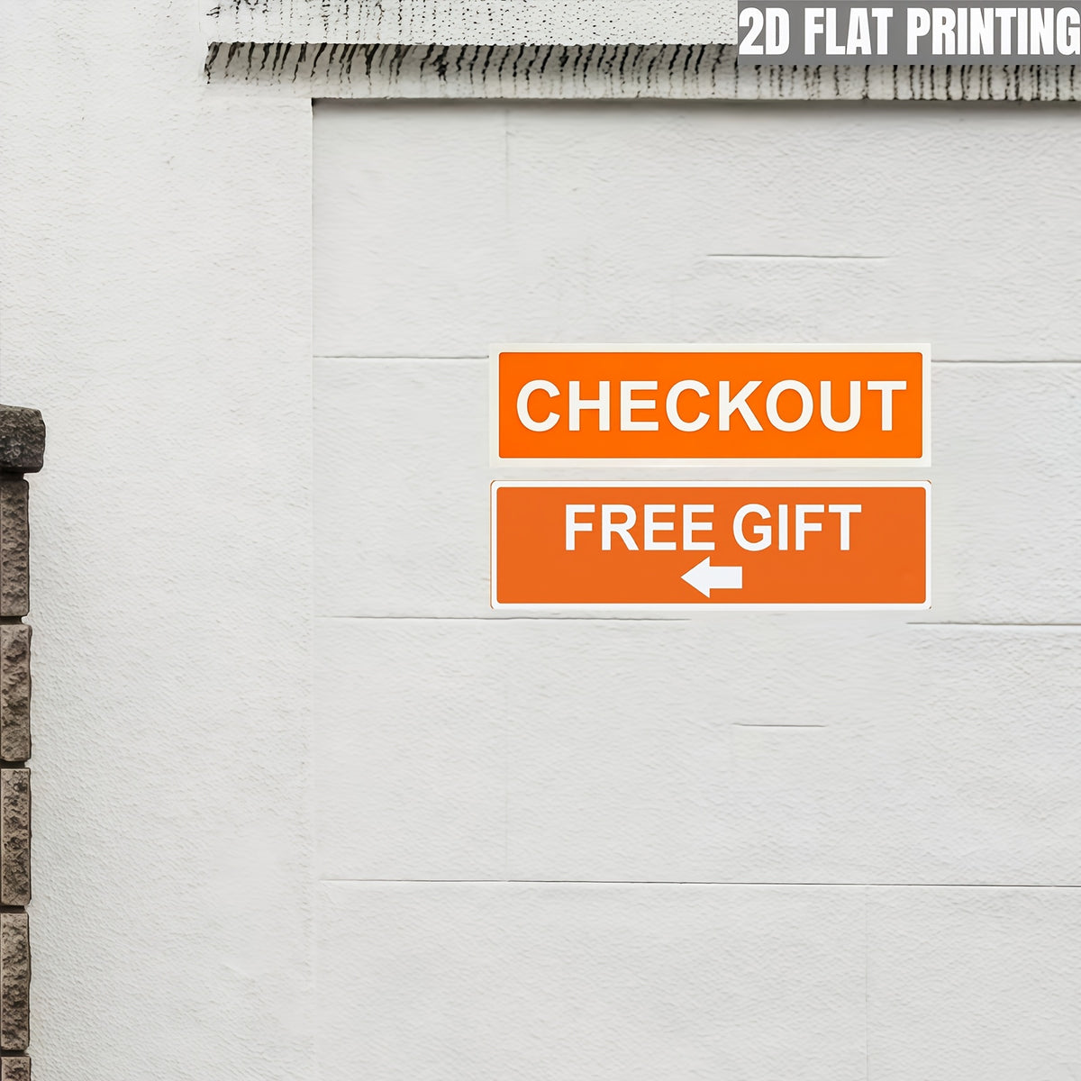 2d flat 2d flat 2d flat 2pcs 2d flat   sign high
