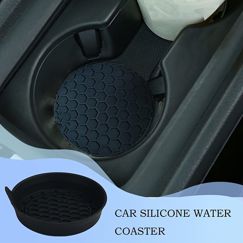 car silicone coaster car   universal round car