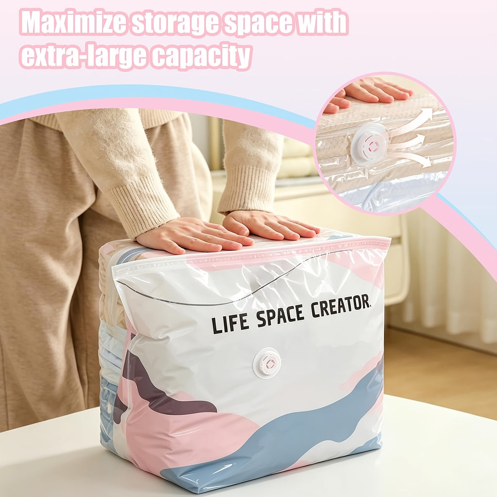 4pcs vacuum bag without pump no pump vacuum storage bags 3d