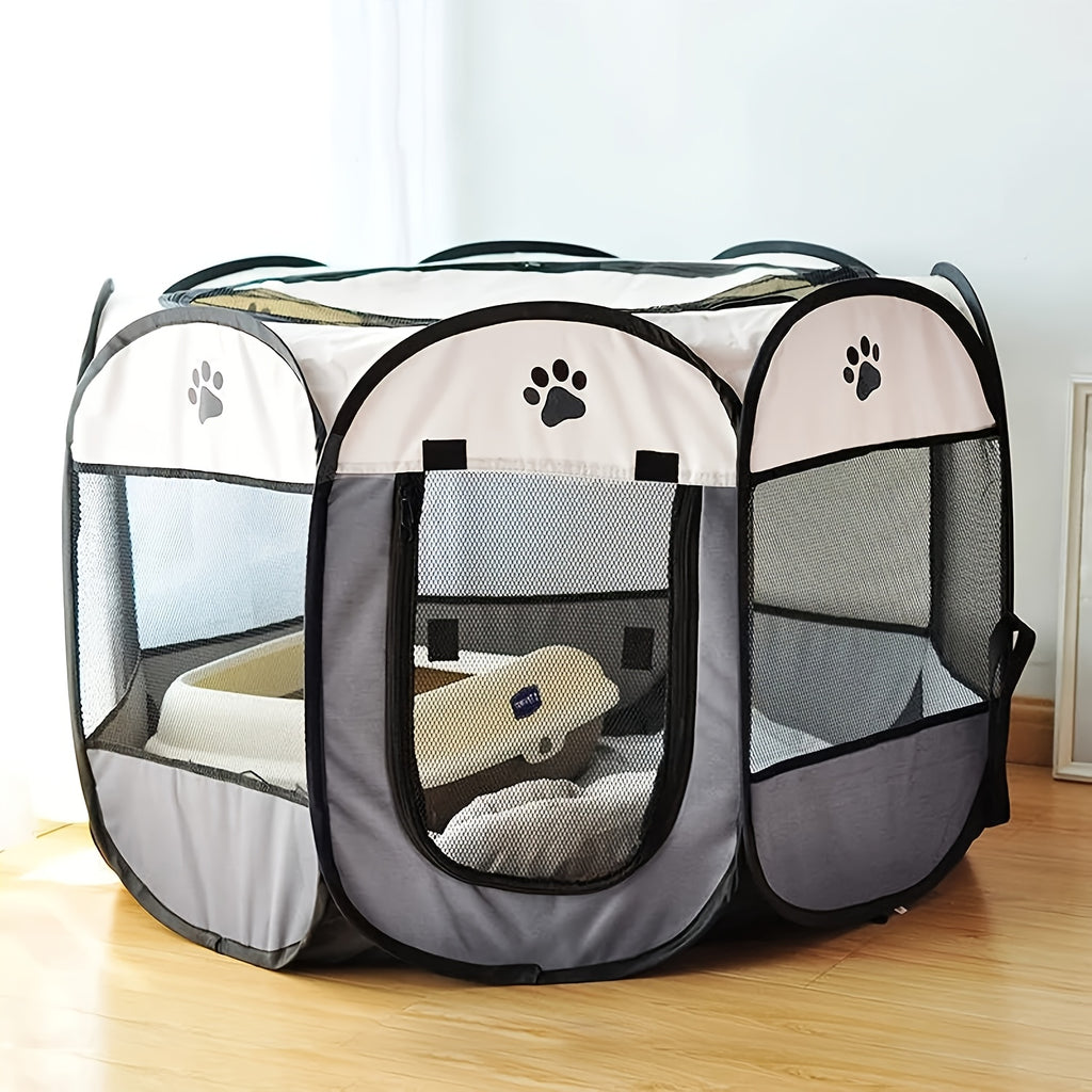 octagonal pet enclosure pet tent oxford bunai scratch