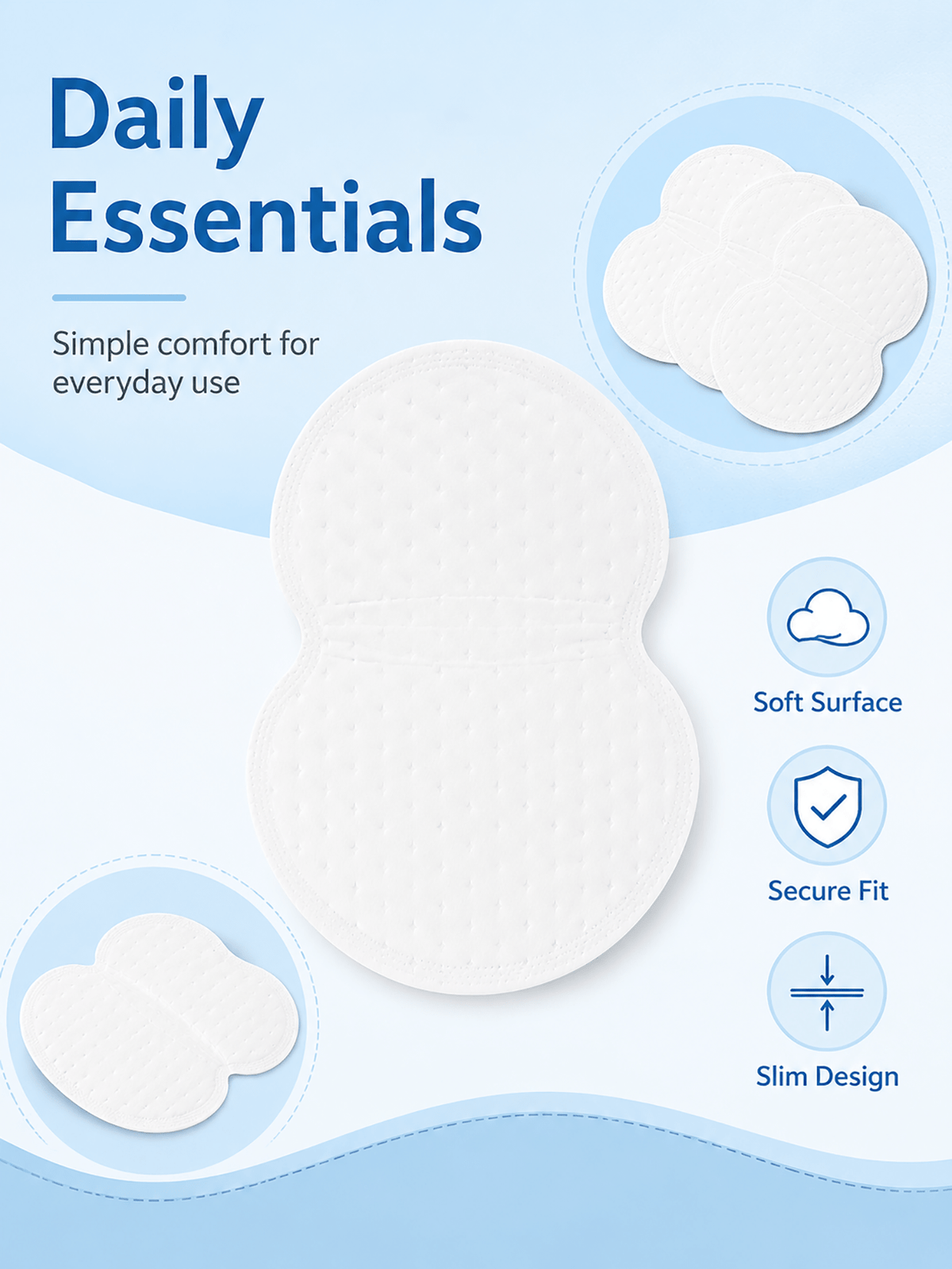 100pcs womens disposable underwear gaskets