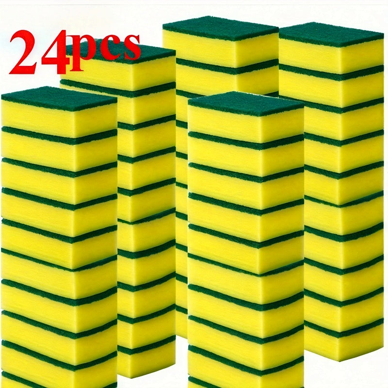 24 piece set high absorption kitchen sponges double layer