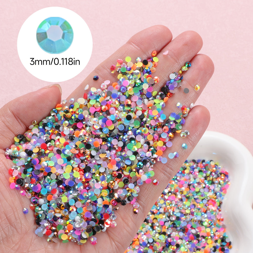 40 colors 50000pcs 3mm   decoration set resin