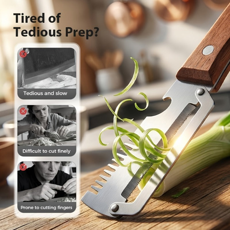 2pcs heavy duty stainless steel peeler slicer set featuring