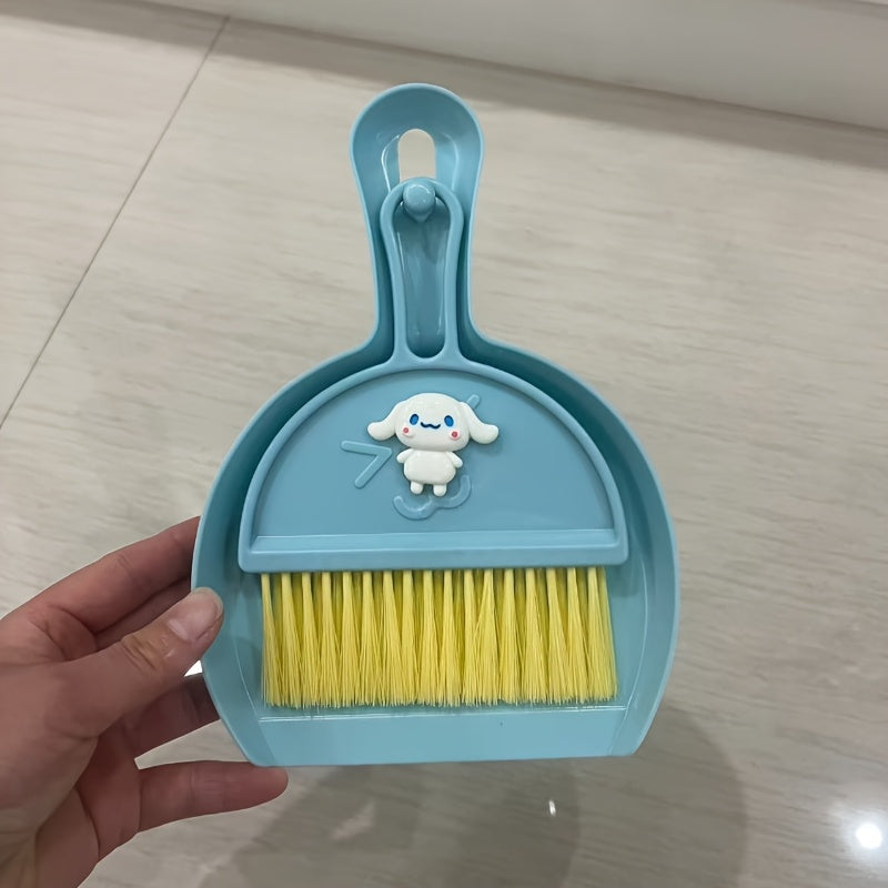 handheld broom cartoon cute desktop cleaning set