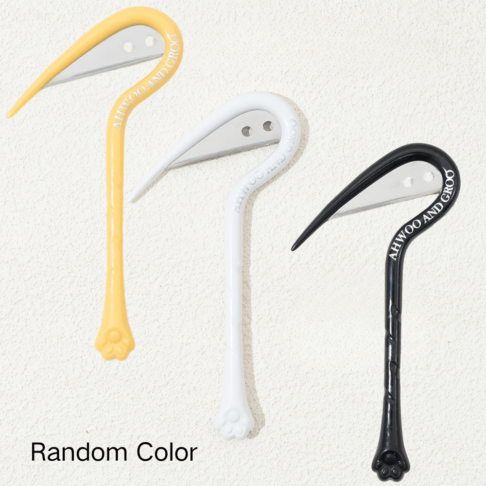 3 pack random color pet deshedding detangling knife