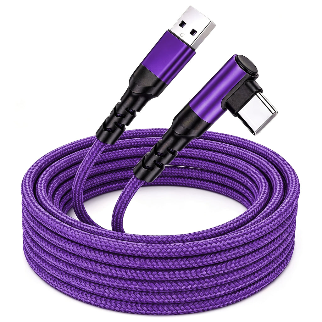 90 degree usb c charging cable 3a fast charging right angle