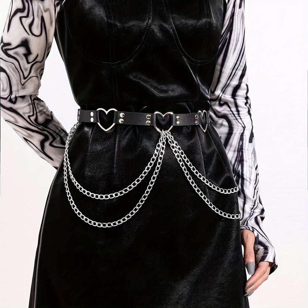 multiple sizes   womens gothic punk fashion heart