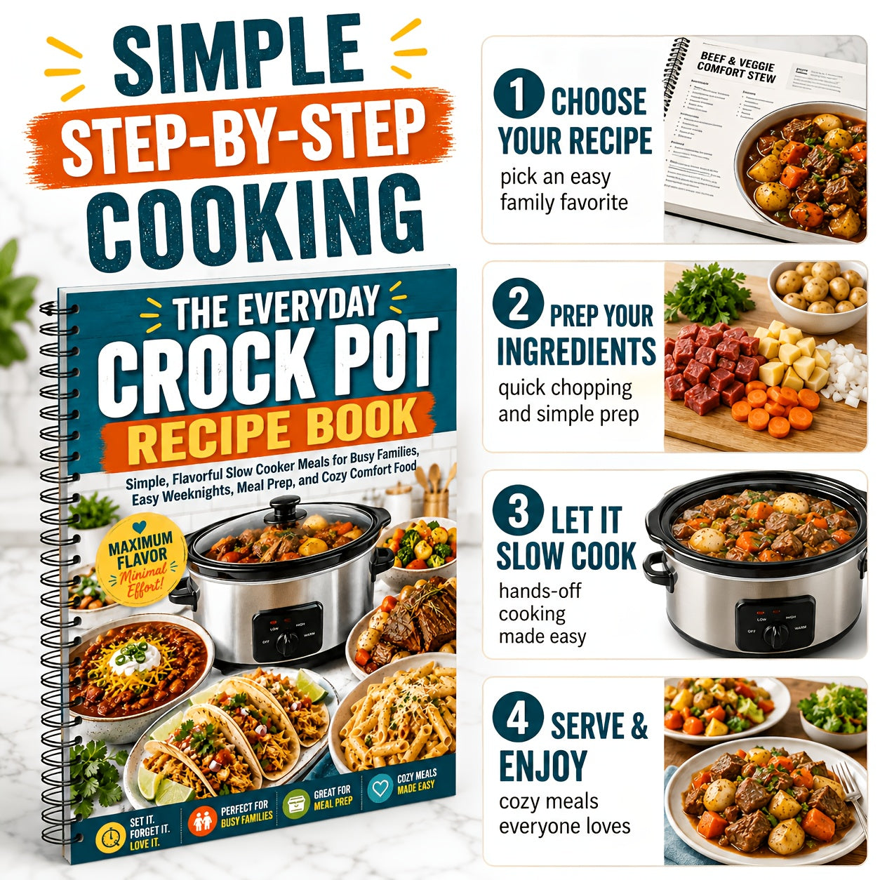 everyday   recipe book simple slow cooker meals busy