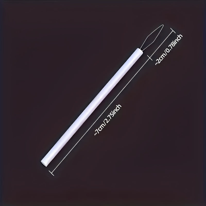 12pcs set colored plastic threaders cylindrical threader kit