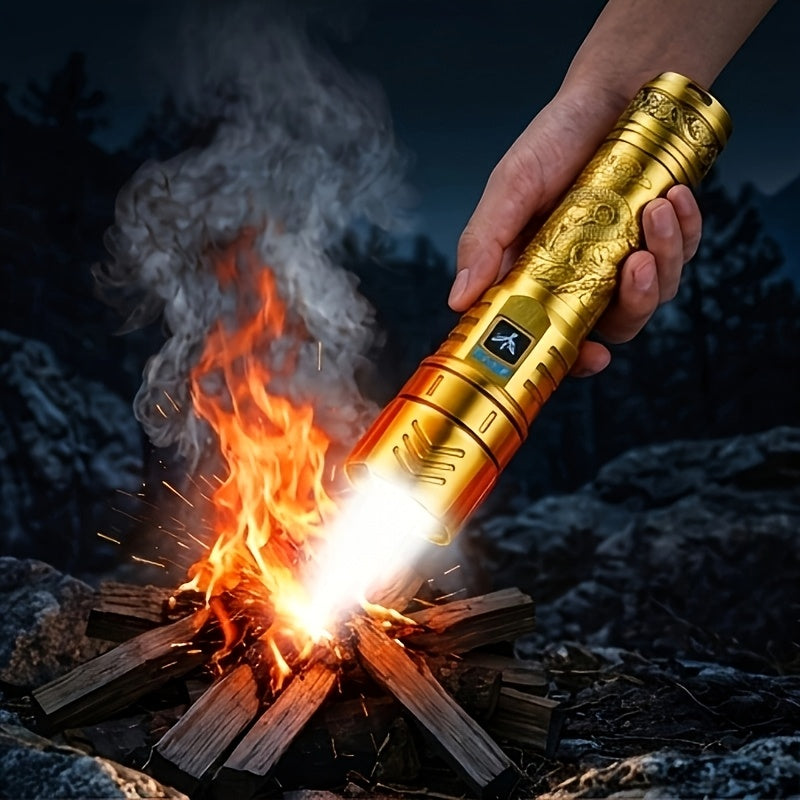 skyfire led high brightness   pattern flashlight