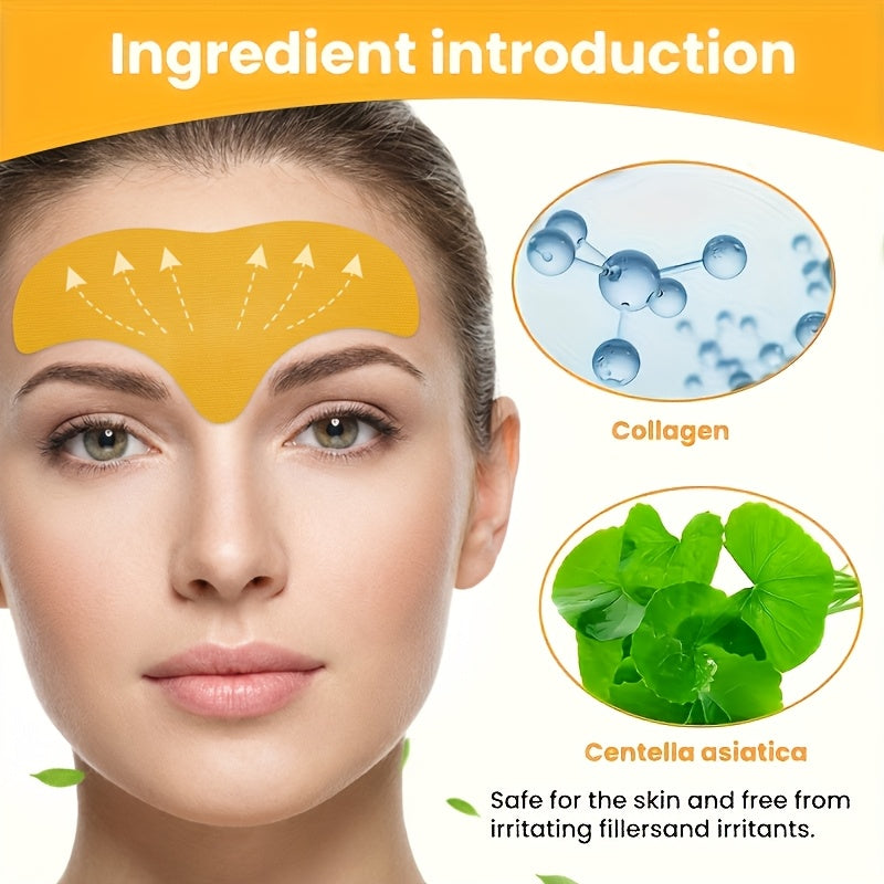 pack 5 boxes collagen infusion forehead eye wrinkle patches