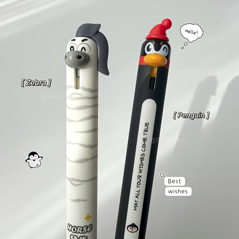 set 5   themed gel pens 0 5mm quick drying black ink