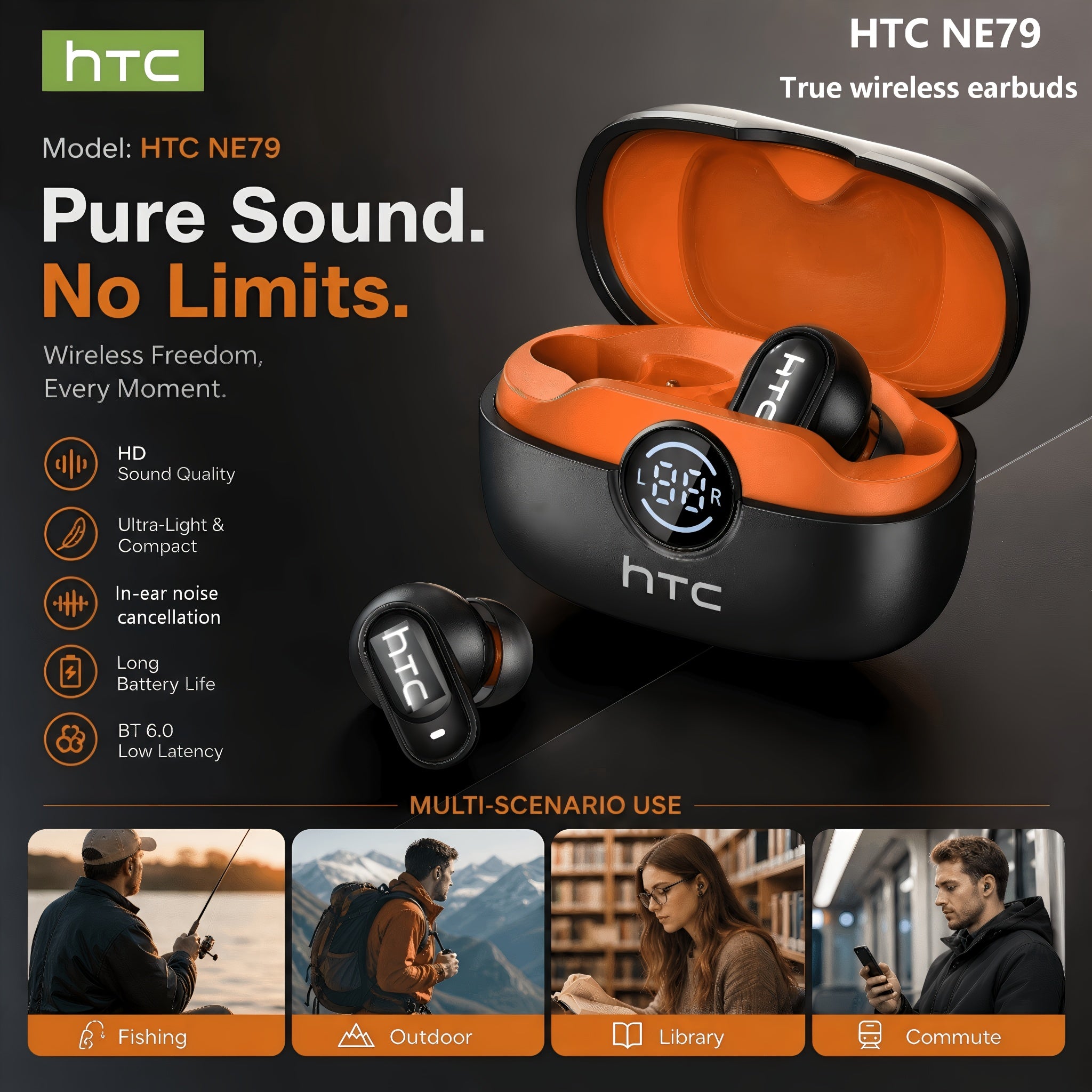 htc official flagship htc ne79 mini true wireless earbuds in