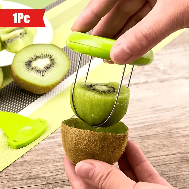 1pc   kiwi fruit slicer manual cutter peeler abs