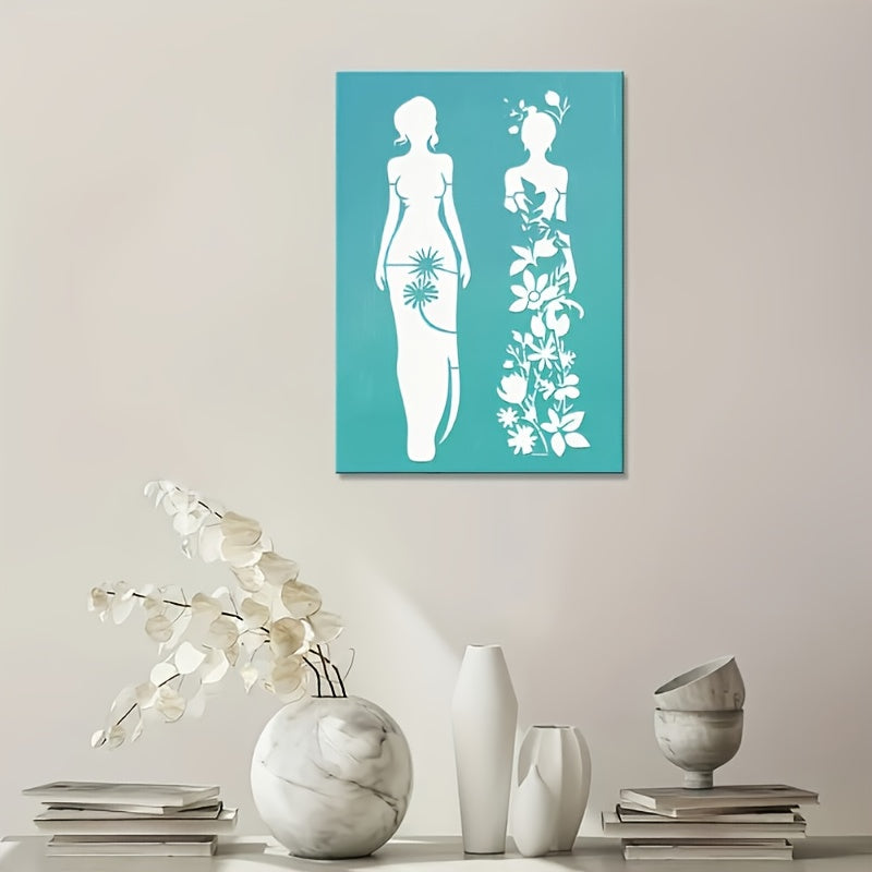 6 elegant female themed oil painting templates 5 9x11 8 inch