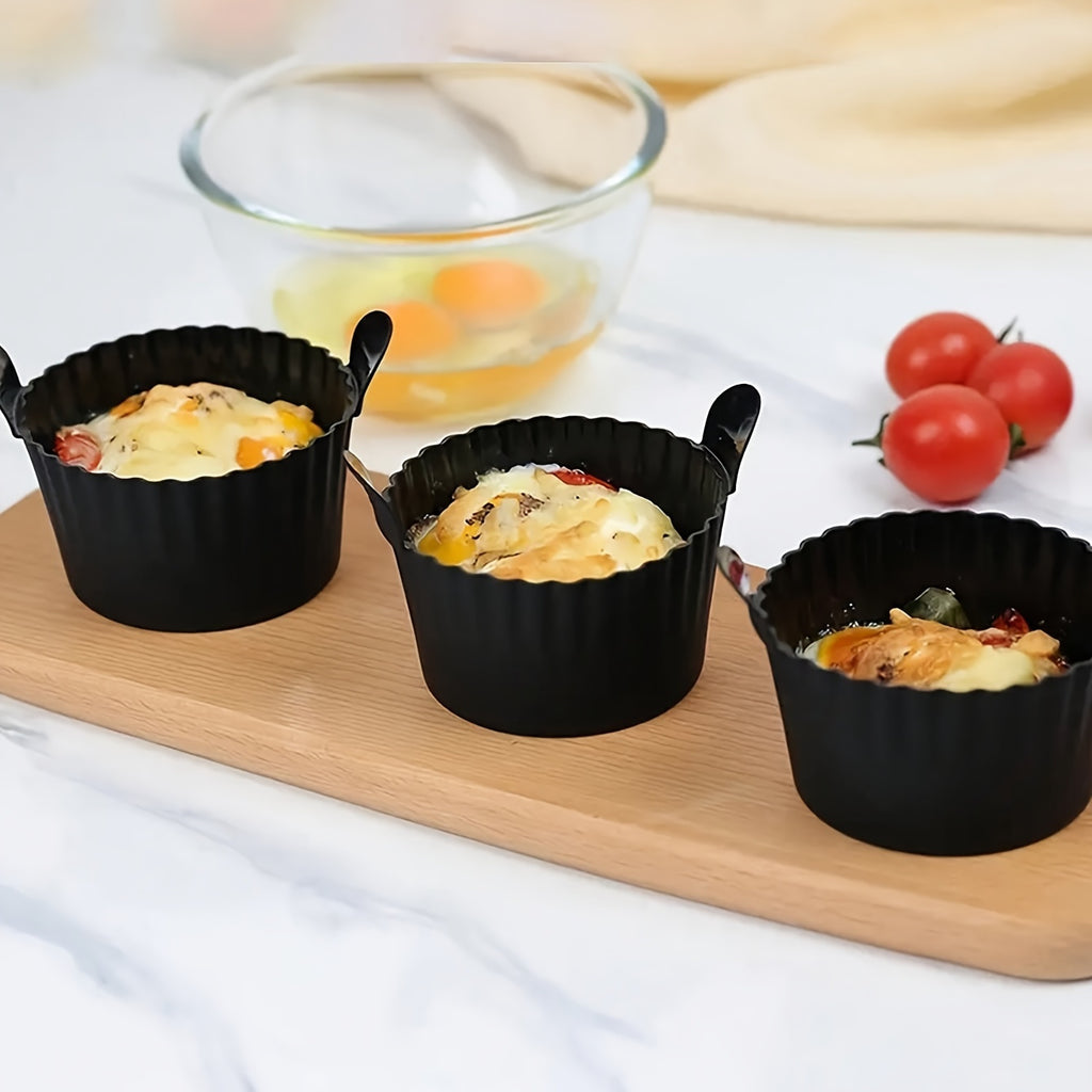 3pcs air fryer baking ramekins   grade silicone