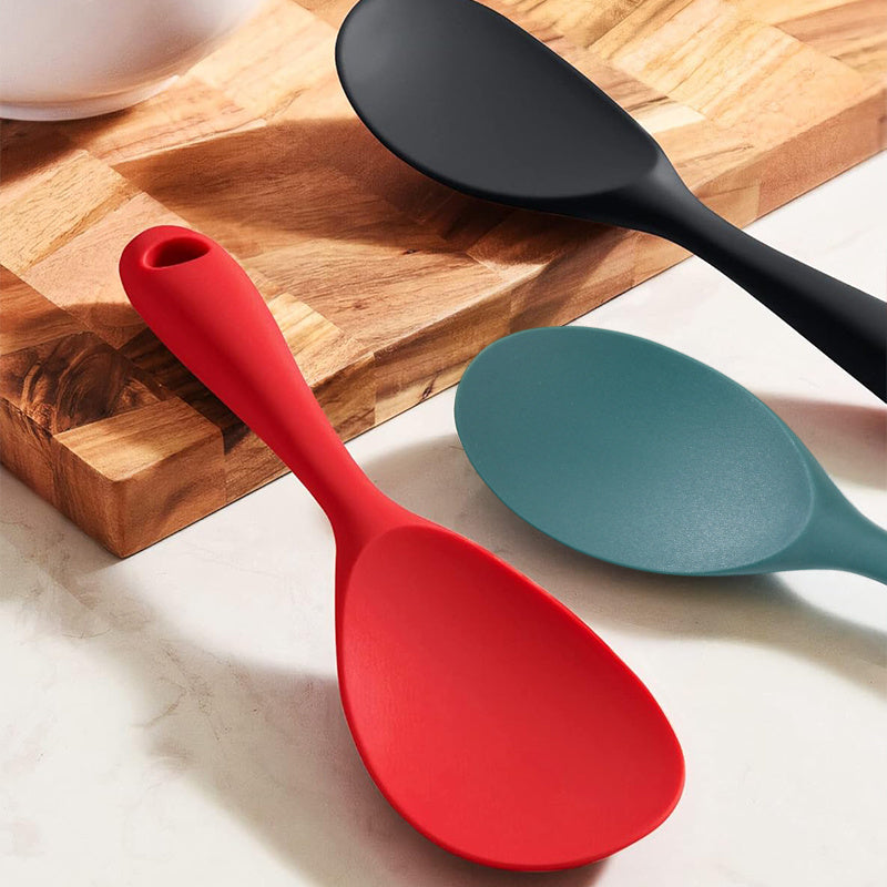 1pc non stick heat resistant silicone rice spoon