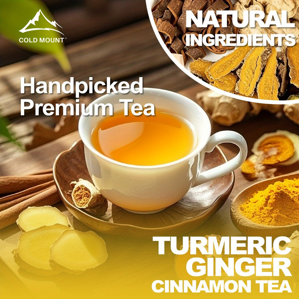 natural herbs turmeric ginger cinnamon tea