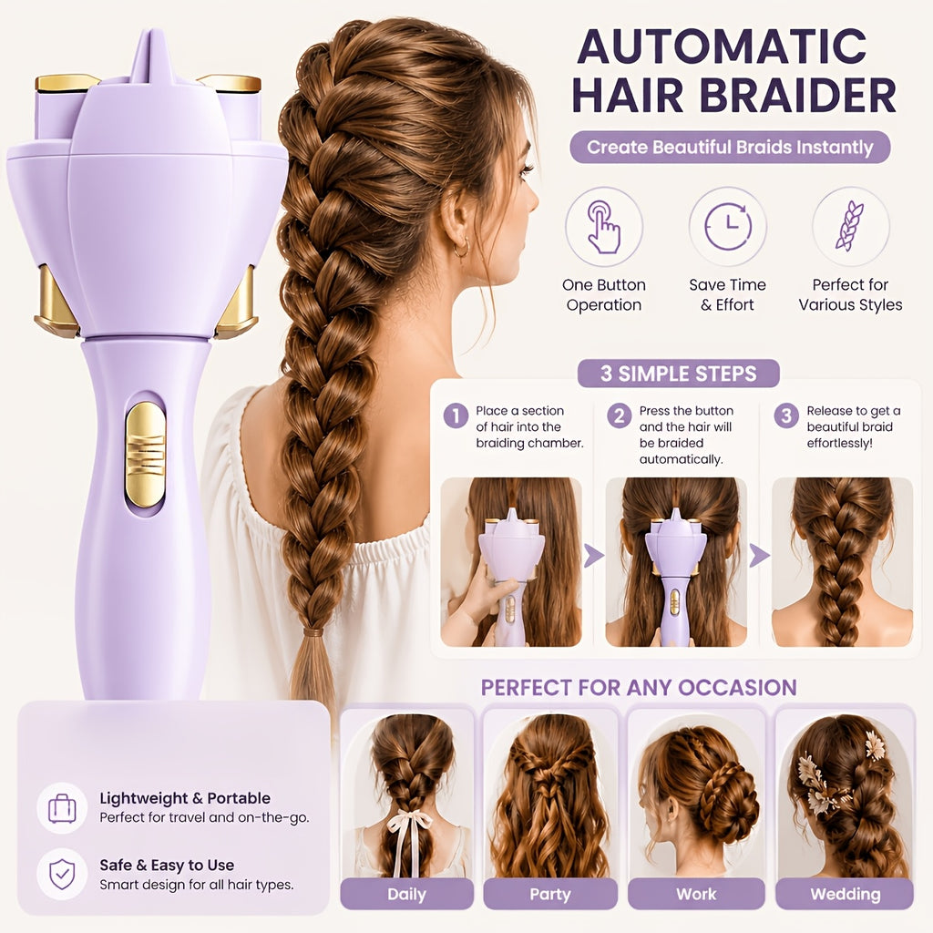 automatic hair braider portable electric hair braiding tool