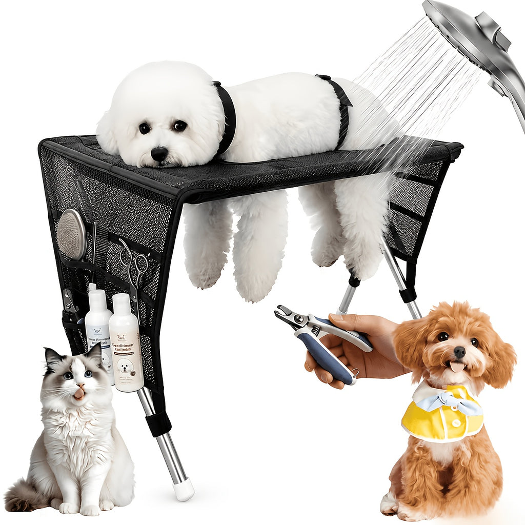 pet grooming hammock table small dogs cats foldable
