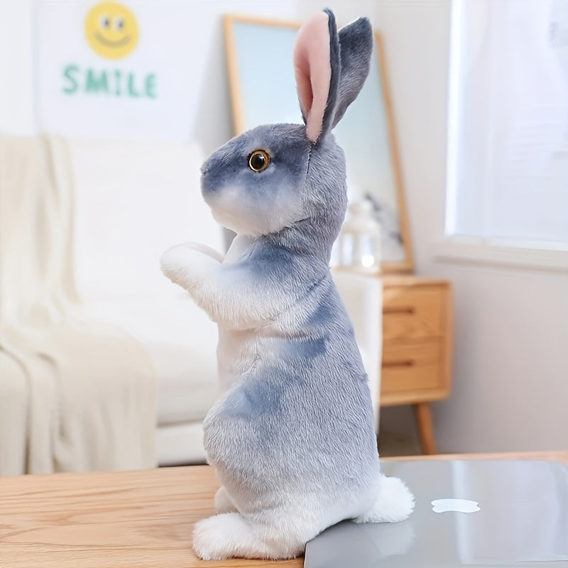 1pc rabbit plush toy white beige black cute bunny plush