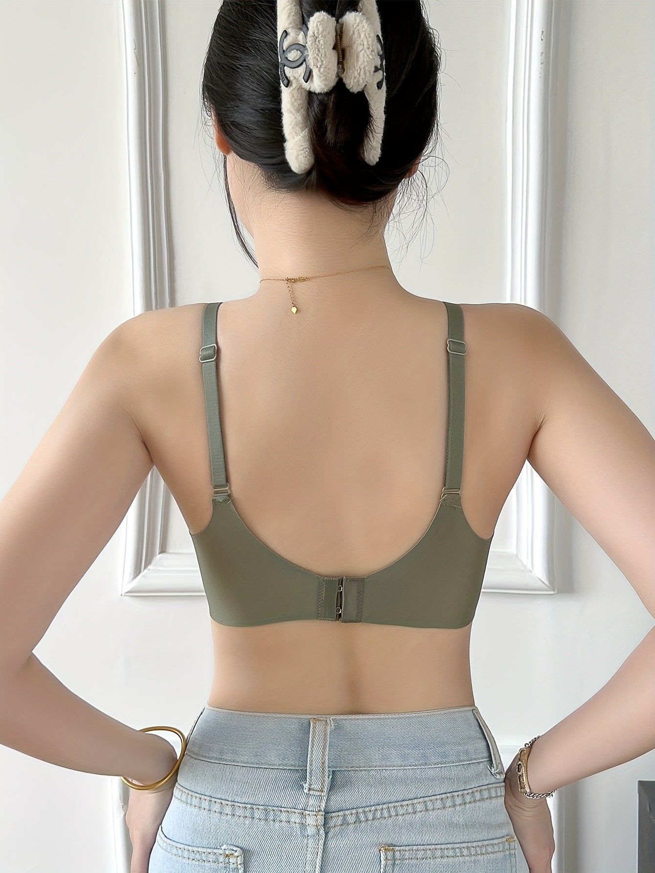 seamless   womens push bra small busts wire free