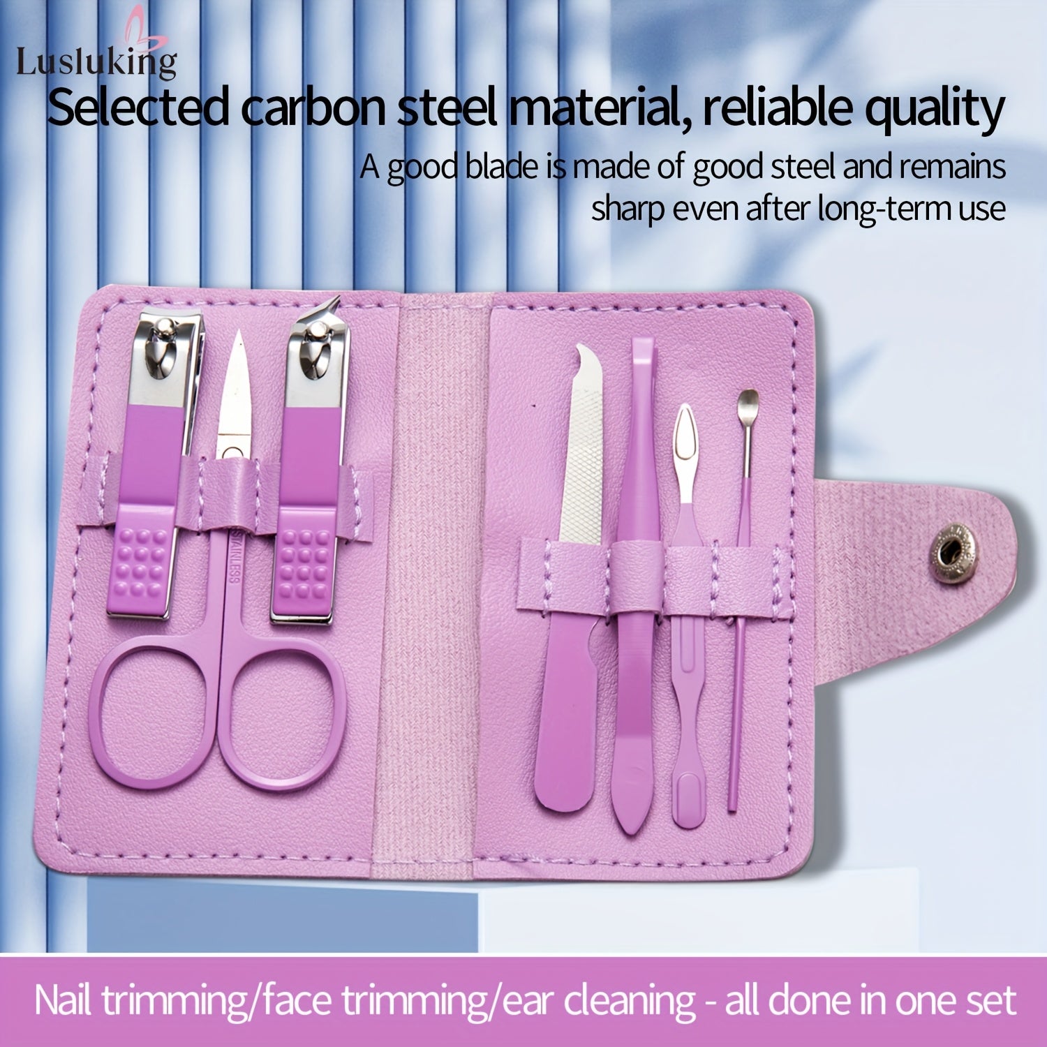 7pcs high quality stainless steel nail clipper set manicure