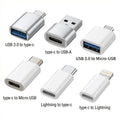 6 pack usb adapter set multi function usb 3 0 type c type c