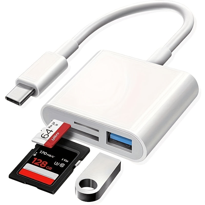 3 in 1 usb c sd card reader fast transfer