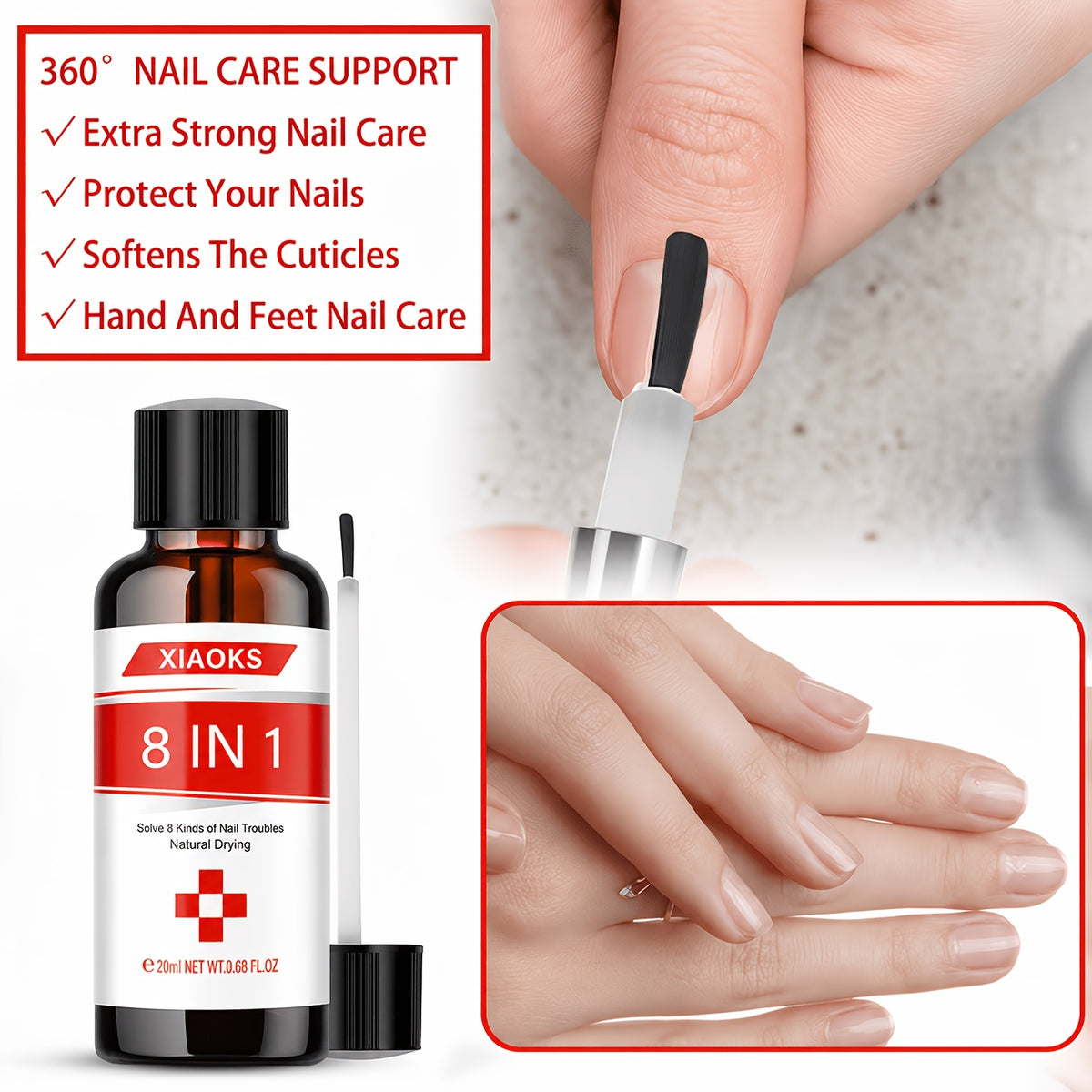 8 in 1   nail care essence enriched keratin