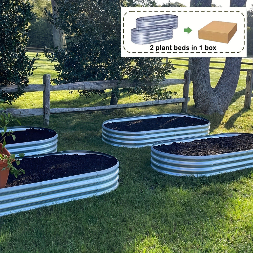 bcnvdus 2 packs galvanized raised garden bed covers